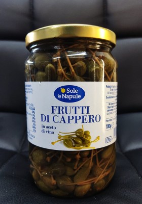 Foto Frutto Del Cappero Barattolo Da 700 gr Origine Italia Marchio O Sole E Napule  1