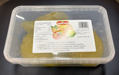 Foto Cedro  Candito Confezione da 900 gr Origine Italia Marchio Fruitsnack 1
