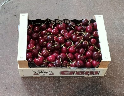 Foto Ciliegie Varietà Skeena Calibro 30+ Origine Grecia Marchio Crom      1