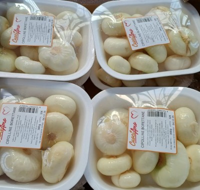 Foto Cipolle Borretane Confezione Da 8 vaschette Da 300 gr Origine Italia Marchio Mc Garlet 2