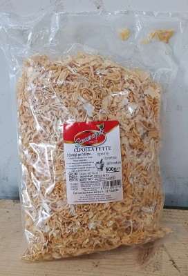 Foto Cipolle Essiccate a Fette Confezione da 500 gr Origine India Marchio Fruitsnack   1