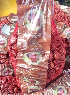 Foto Castagne Varietà Verata Calibro 90/110 Sacco da 5 Kg Origine Spagna Marchio Raimondo	 1