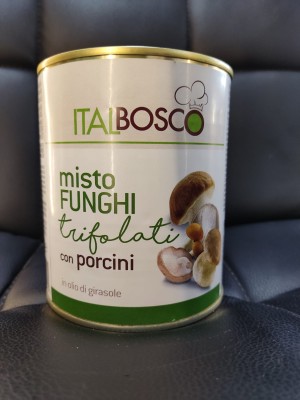 Foto Funghi Misti Trifolati Con Porcini  Sott'olio Confezione Da 800 gr Origine Italia Marchio O' Sole E Napule 1