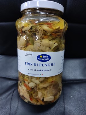 Foto Tris Di Funghi Confezione Da 2900 gr Origine Italia Marchio O' Sole E Napule 1