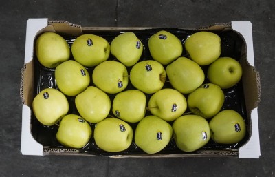 Foto Mele Varietà Golden Confezione Doppio Strato Calibro 75/80 Origine Italia Marchio Melinda 3