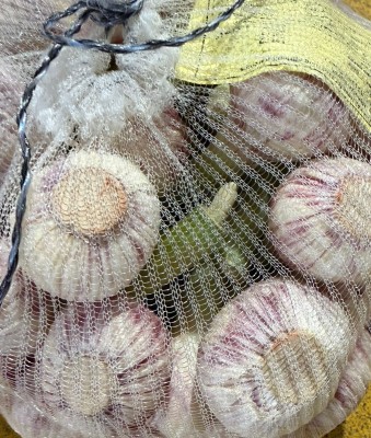 Foto Aglio Fresco in Cestini da 5 Kg Origine Egitto Marchio La Primavera 2