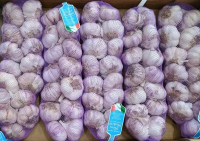 Foto Aglio Violetto Confezione Da 5 Trecce Da 1 Kg Origine Argentina Marchio Rossi  2
