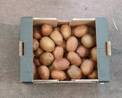 Foto Kiwi Varietà Hayward Calibro 27 Origine Italia Marchio Cartone Nero  3