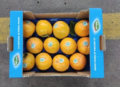 Foto Cachi Mela Varietà Rojo Brillante Calibro 12 Origine Italia Marchio Valfrutta       3