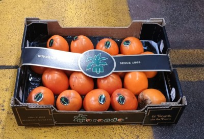 Foto Cachi Mela Varietà Rojo Brillante Calibro 18 Origine Spagna Marchio Morondo     1