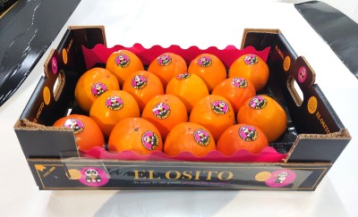 Foto Cachi Mela Varietà Rojo Brillante Calibro 16 Origine Spagna Marchio Elosito	     1