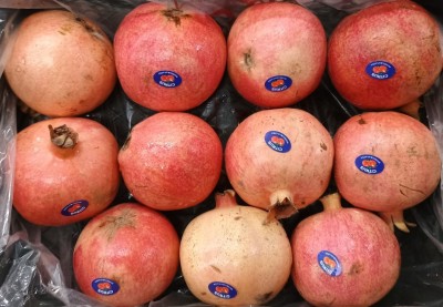 Foto Melograni Varietà Wonderfull Calibro 10 Origine Egitto Marchio Agricola Gloria  2