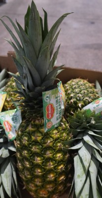 Foto Ananas Origine Costa Rica Calibro 6 Marchio Original  2