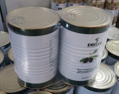 Foto Olive Cerignola Nere Lavorazione In Latta Da 2,4 Origine Italia Marchio Di Lecce     1