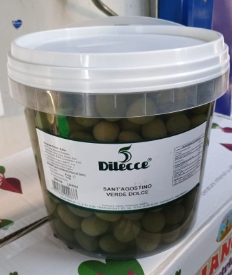 Foto Olive Verdi Varietà Sant'Agostino Secchio Da 3 Kg Origine Italia Marchio Agriroma  1