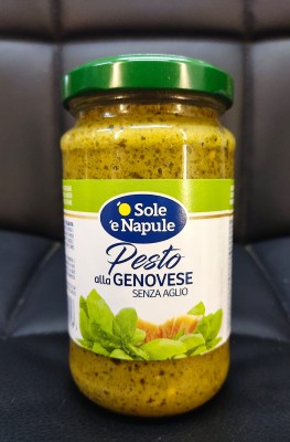 Foto Pesto Di Basilico Alla Genovese Barattolo Da 190 gr Origine Italia Marchio O Sole E Napule  1