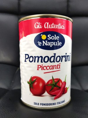 Foto Pomodorini Piccanti Confezione Da 24 Barattoli Da 400 Gr Origine Italia Marchio O Sole E Napule   1
