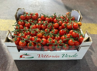 Foto Pomodoro Ciliegino Origine Italia Marchio Vittoria Verde 1