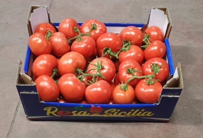 Foto Pomodoro Grappolo Origine Italia Marchio Rosa di Sicilia  1