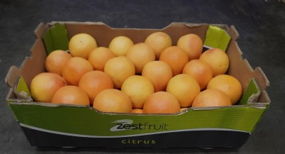 Foto Pompelmi Varietà Star Ruby Origine Sud Africa Calibro 45 Marchio Zest Fruits 1