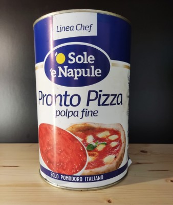 Foto Polpa di Pomodoro Pronta per Pizza Confezione da 4,05 Kg Origine Italia Marchio O'Sole e Napule 1