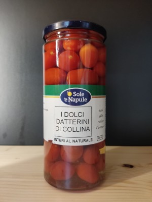 Foto Pomodoro Datterino Rosso Al Naturale Confezione Da 560 Gr Origine Italia Marchio O Sole E Napule  1