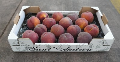 Foto Pesche Rosse Varietà Royal Summer Calibro 16 Origine Italia Marchio Sant' Andrea  1