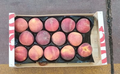 Foto Pesche Rosse A Pasta Gialla Calibro 14 Origine Spagna Marchio Oki 3