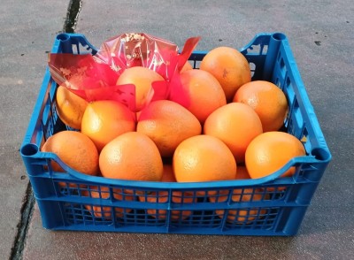 Foto Arance Defogliate Varietà Navel Calibro 4 Origine Italia  Marchio Acri  1