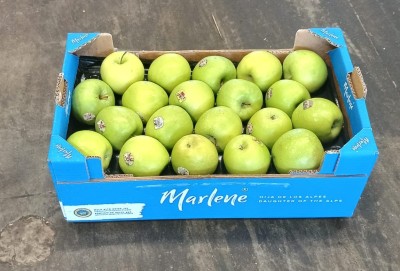 Foto Mele Smith Varietà Granny Smith Calibro 75/80 Origine Italia Marchio Marlene             1