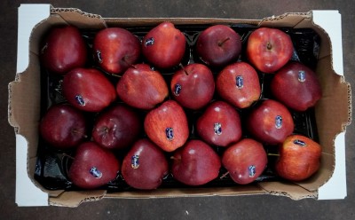 Foto Mele Stark Marchio Varietà Red Delicius  Lavorazione in Doppio Strato  Calibro 75/80 Origine Italia Marchio Melinda         3
