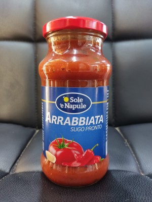 Foto Sugo Pronto All'Arrabbiata Lavorazione in Bottiglia da 350 gr Origine Italia Marchio O'Sole e Napule           1