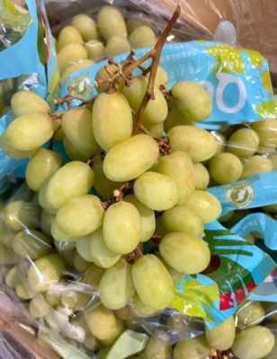 Foto Uva Bianca Varietà Sweet Globe Calibro J Origine Perù Marchio Qenti 2