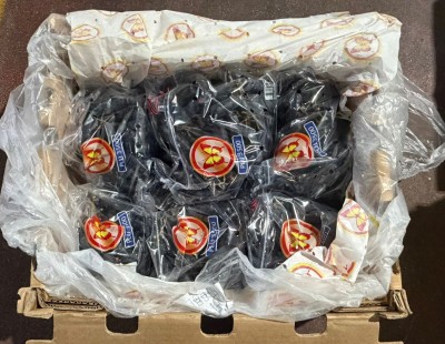 Foto Uva Nera Varietà Sweet Sapphir Calibro Xl Origine Cile Marchio Zeyco             3